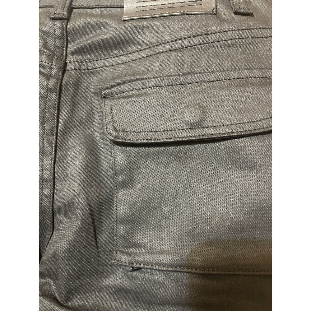 Serenede 1111 Waxed Cargo Jeans Black Stacked Slim Skinny Bungee Men’s 30 NWT - Picture 7 of 7